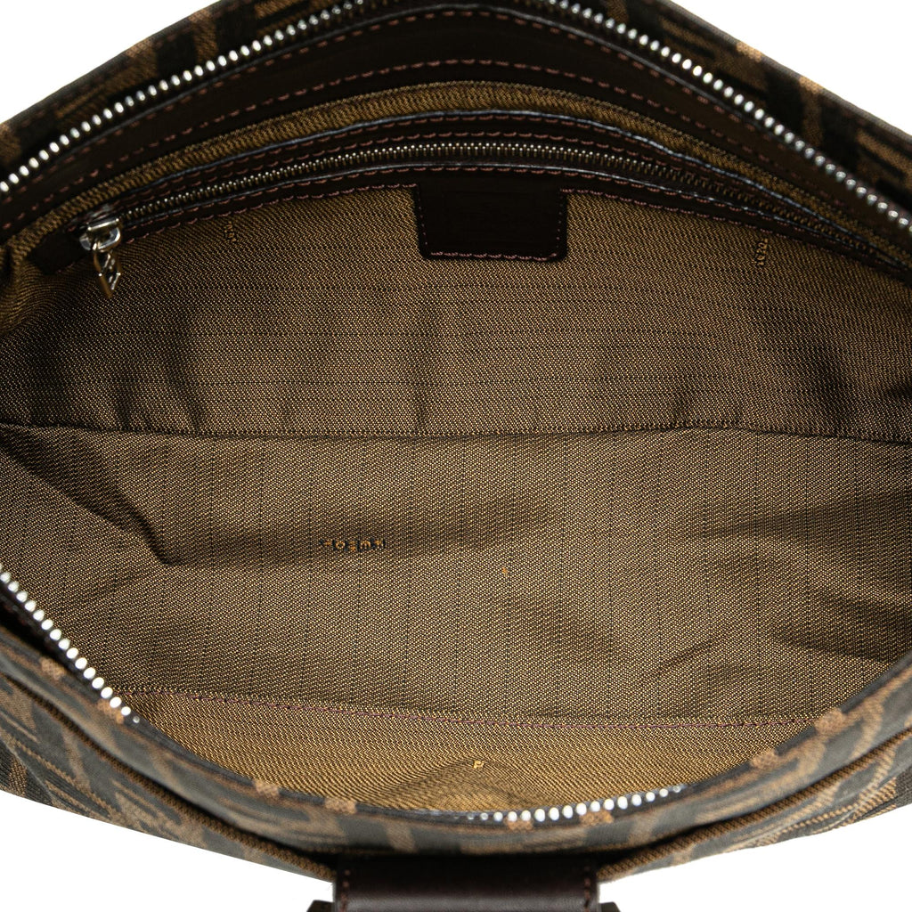 Fendi Zucca Canvas Shoulder Bag