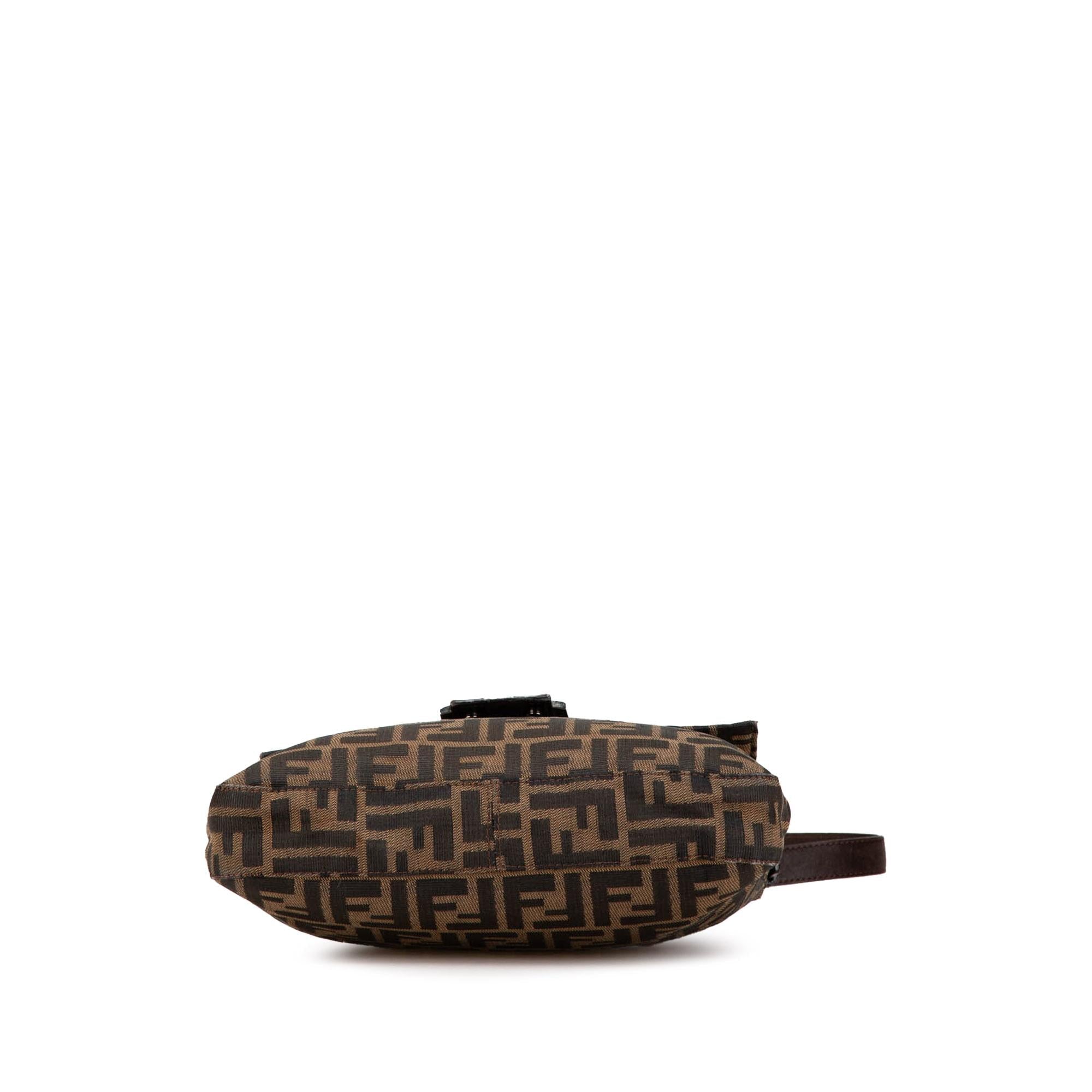 Fendi Zucca Canvas Shoulder Bag