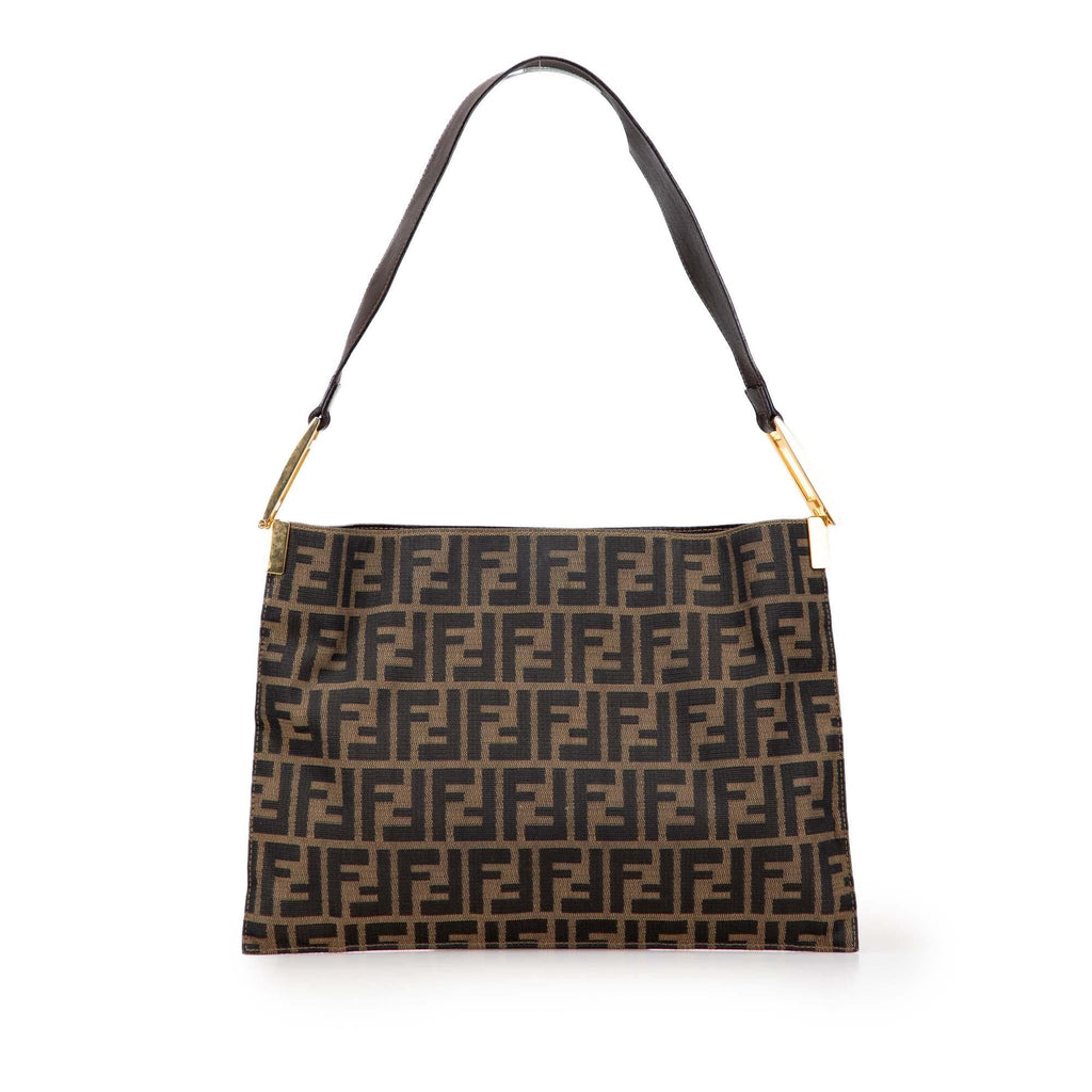 Fendi Zucca Canvas Shoulder Bag