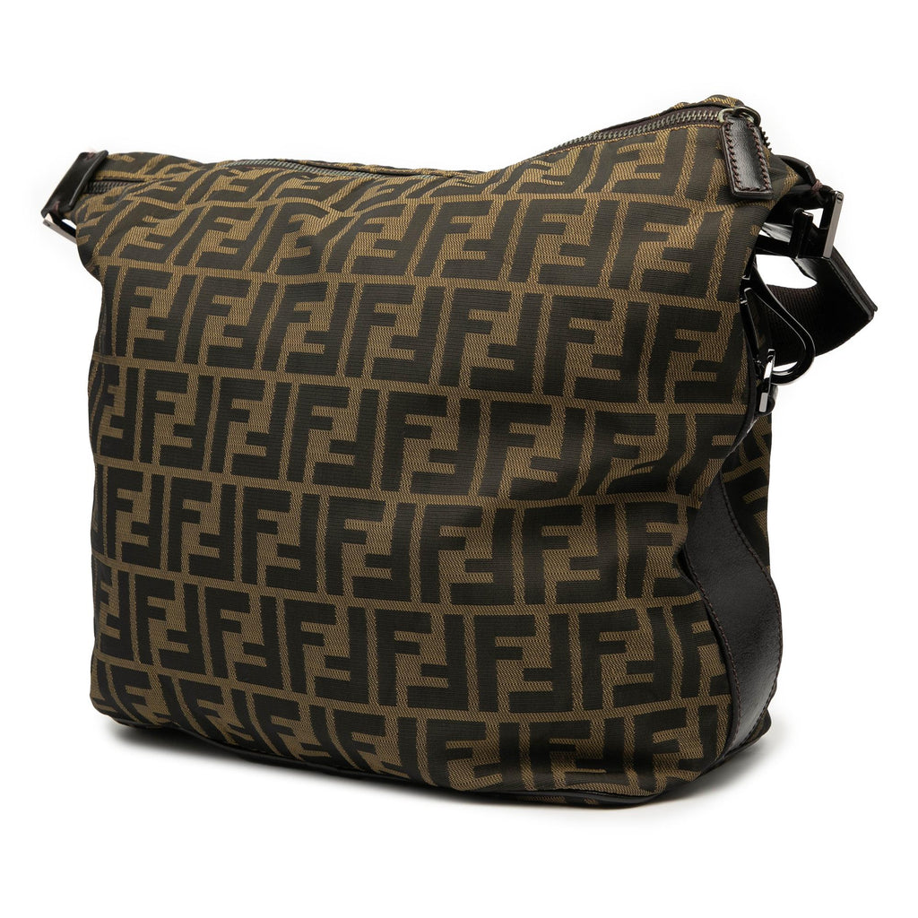 Fendi Zucca Canvas Shoulder Bag