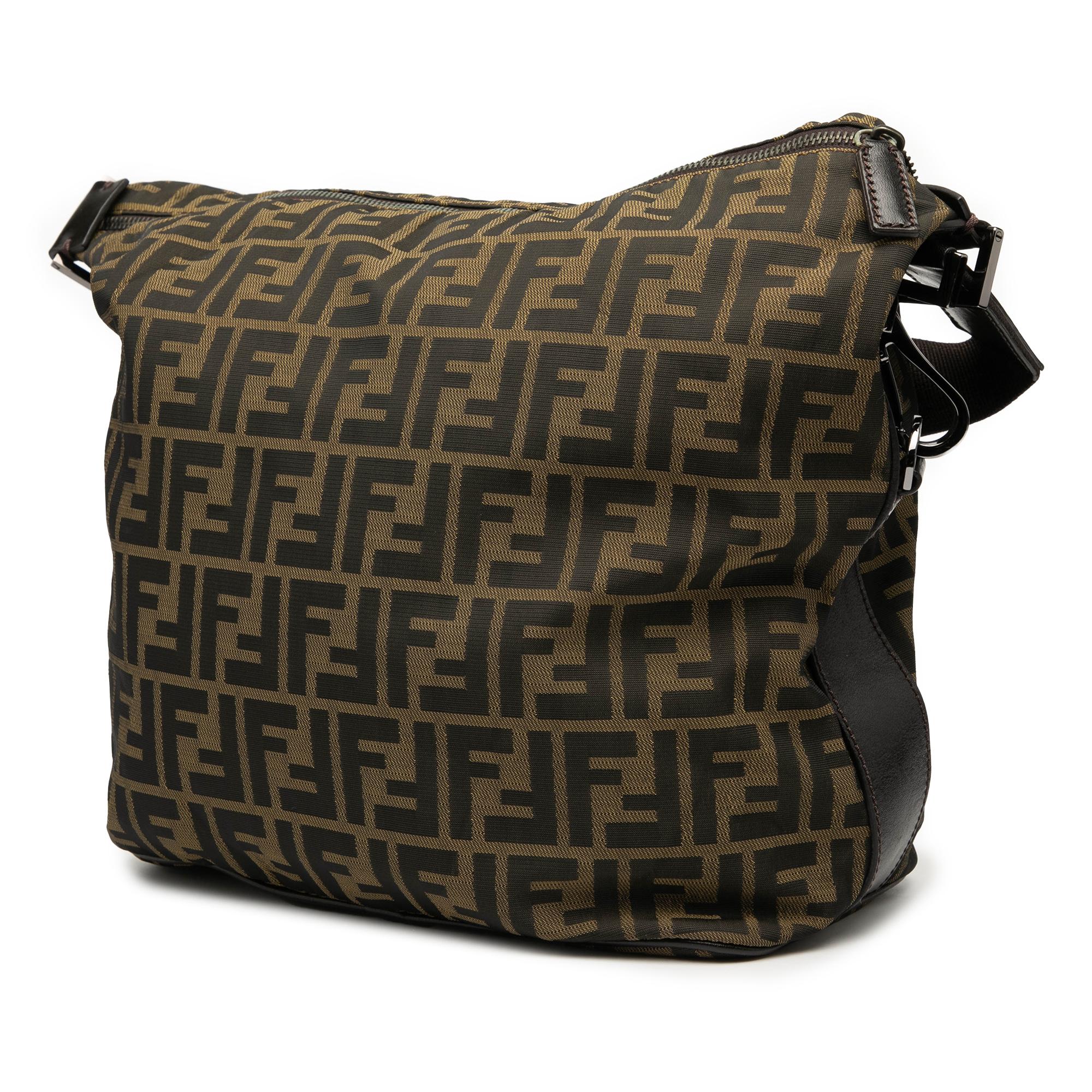 Fendi Zucca Canvas Shoulder Bag