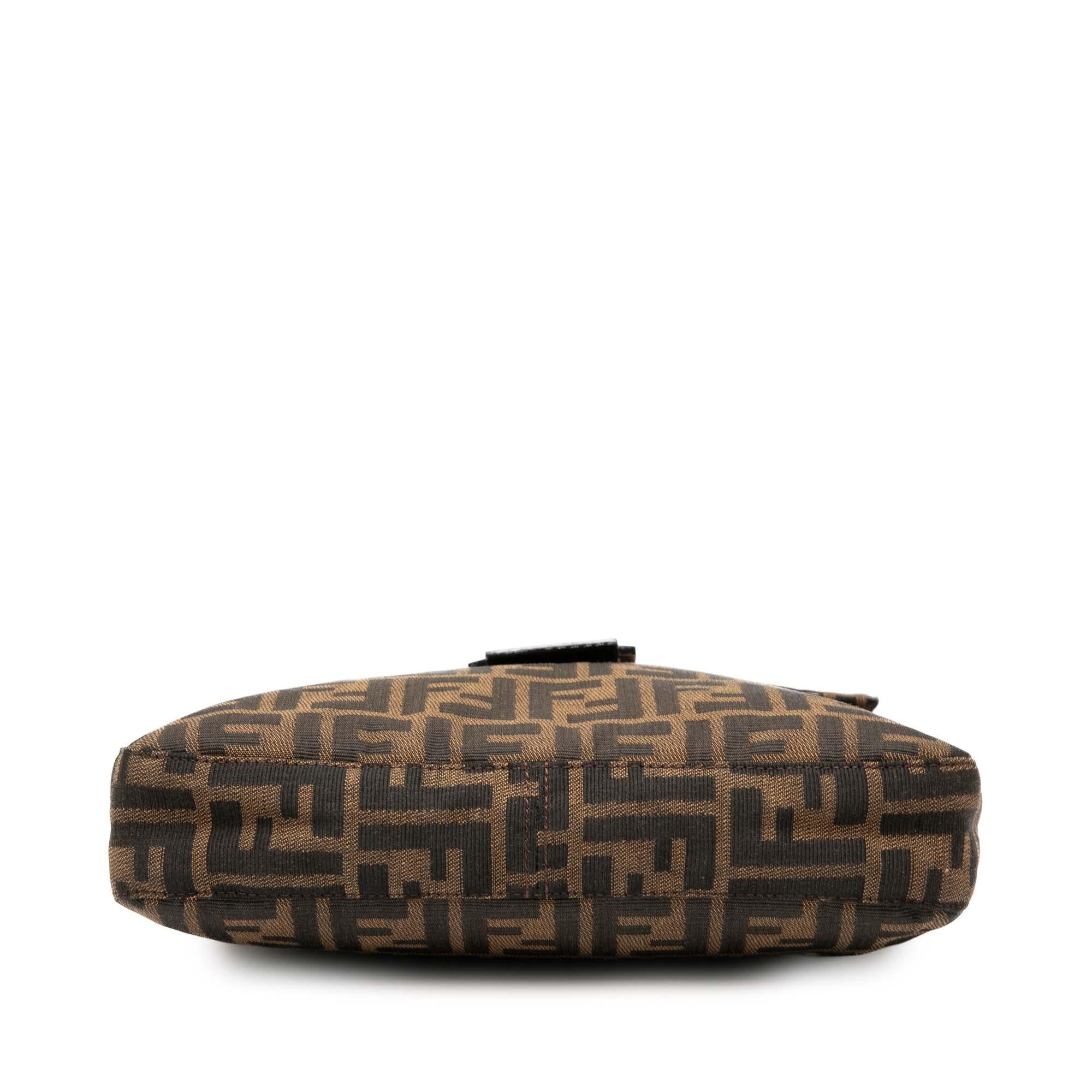 Fendi Zucca Canvas Shoulder Bag