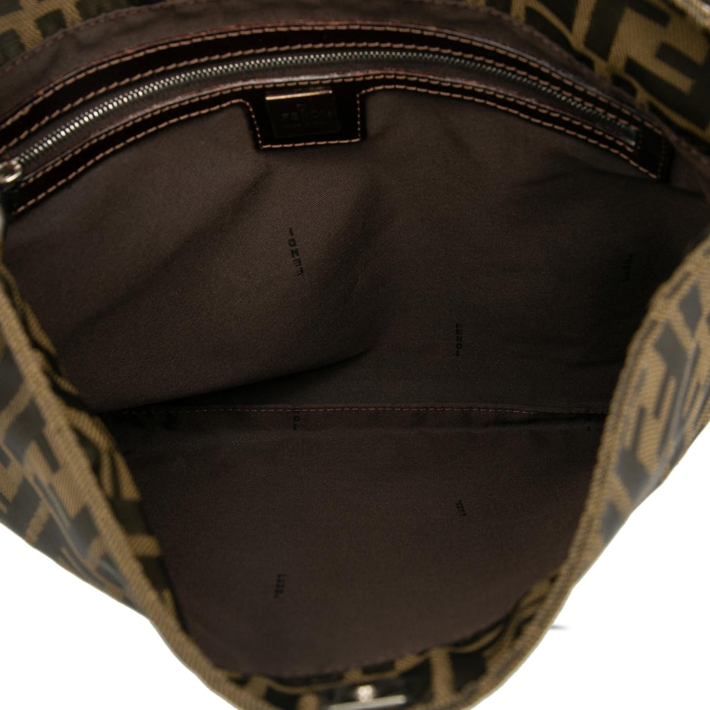 Fendi Zucca Canvas Shoulder Bag