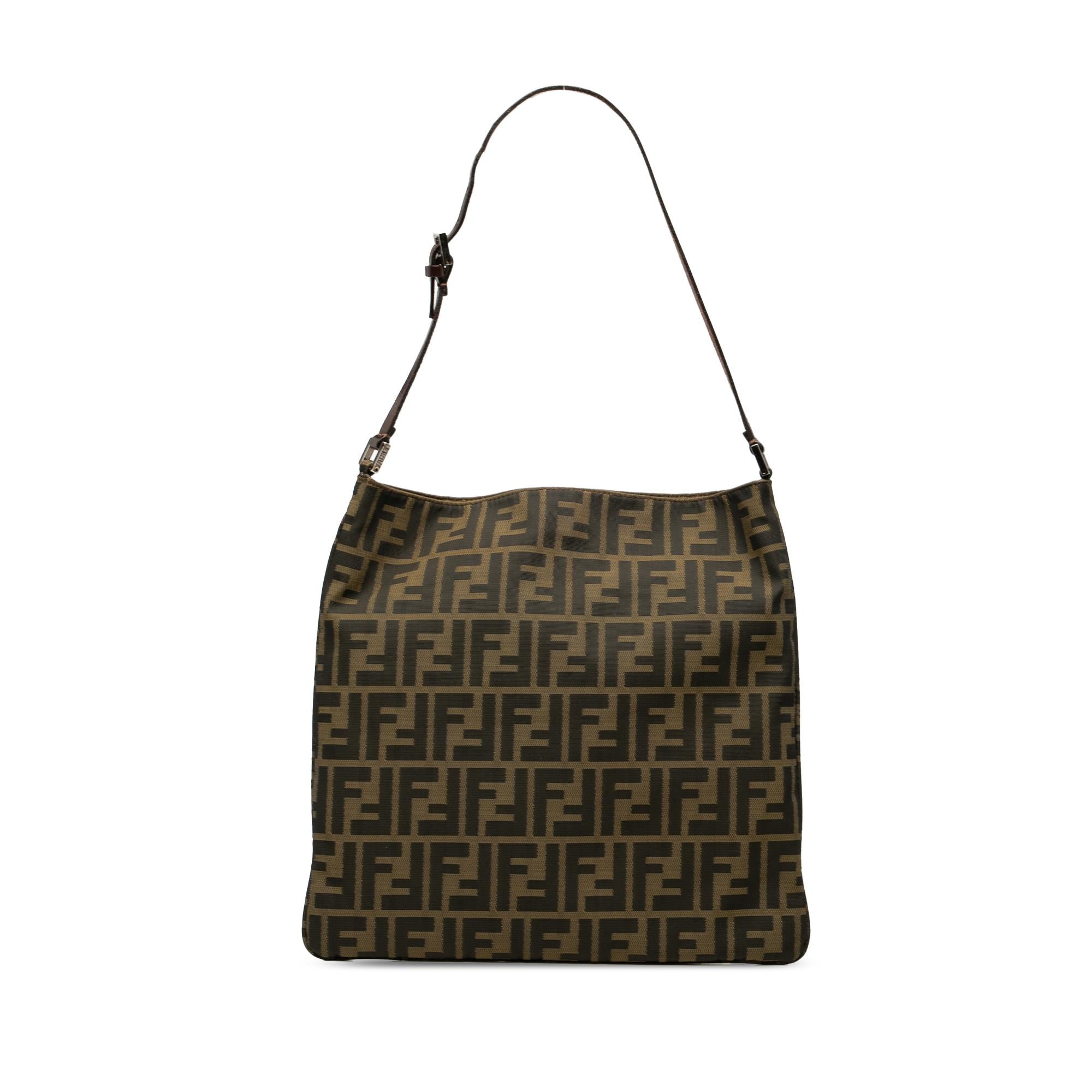 Fendi Zucca Canvas Shoulder Bag