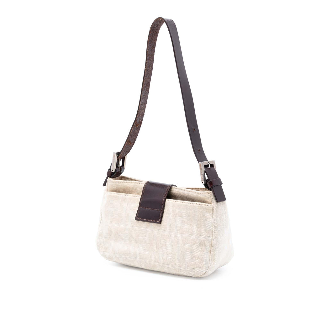 Fendi Zucca Canvas Shoulder Bag
