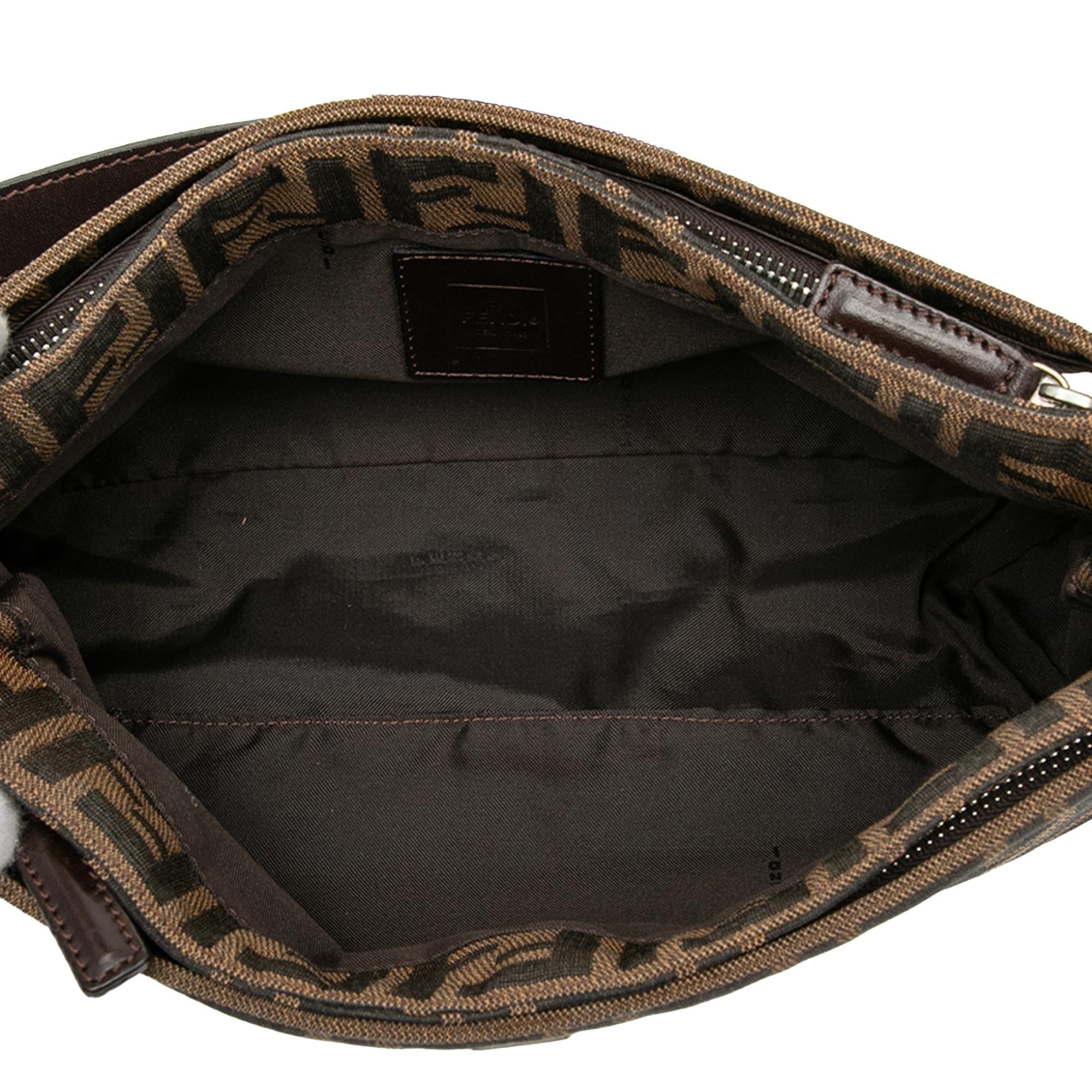 Fendi Zucca Canvas Shoulder Bag