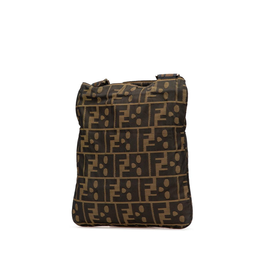 Fendi Zucca Canvas Skull Crossbody