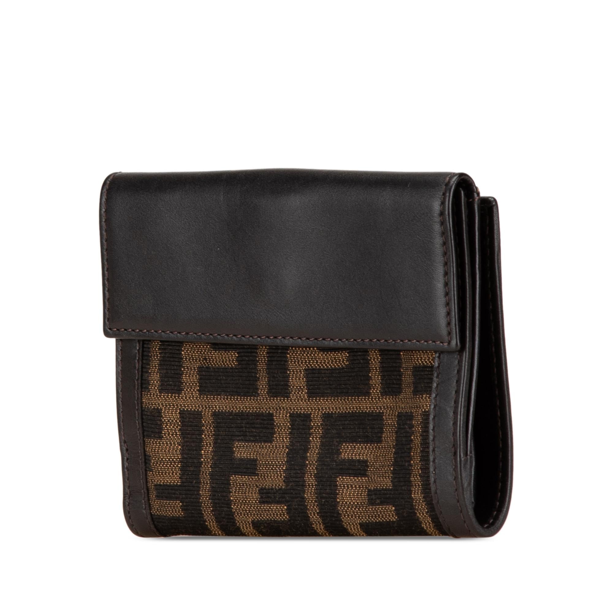 Fendi Zucca Canvas Small Wallet