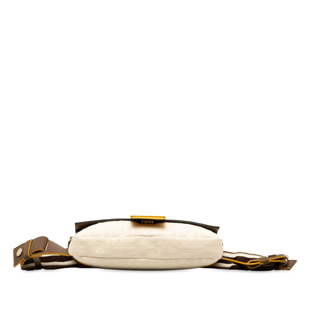 Fendi Zucca Canvas and Leather Convertible Baguette (SHG-bdoGYz)