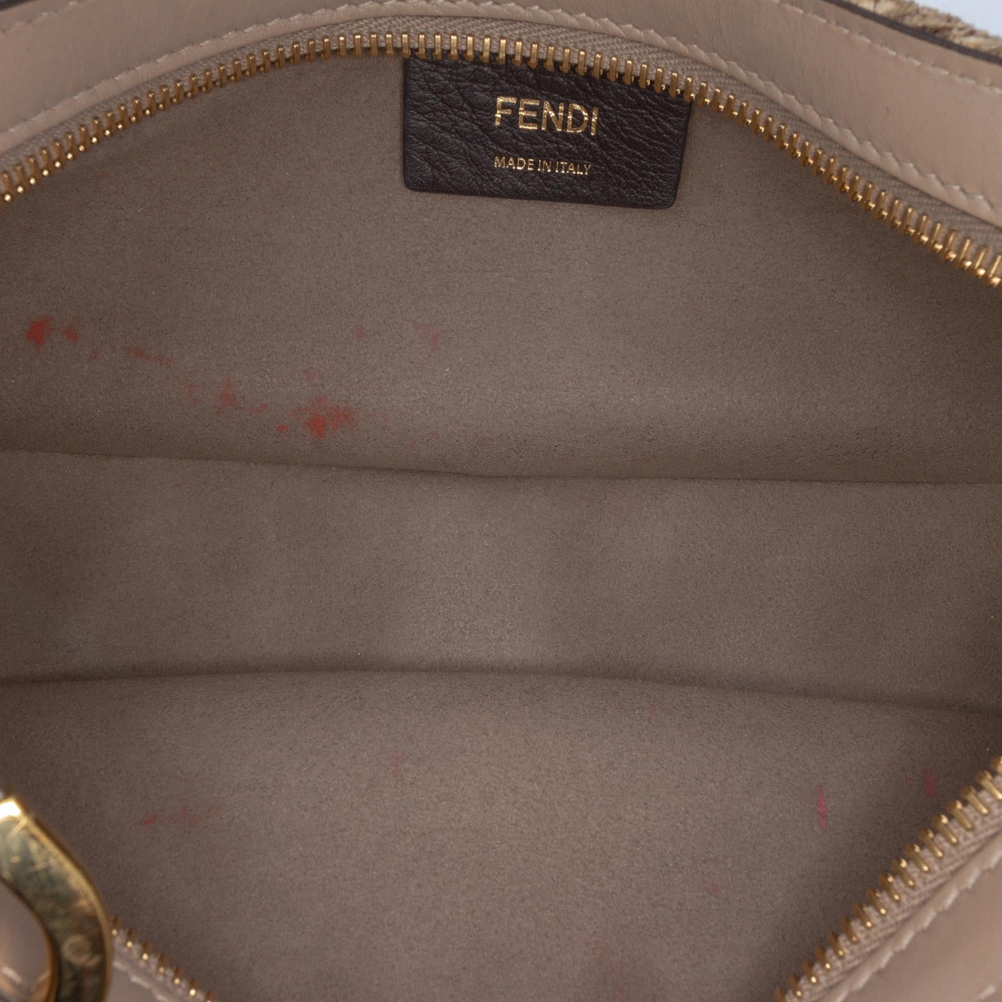 Fendi Zucca Chenille OLock Swing Satchel