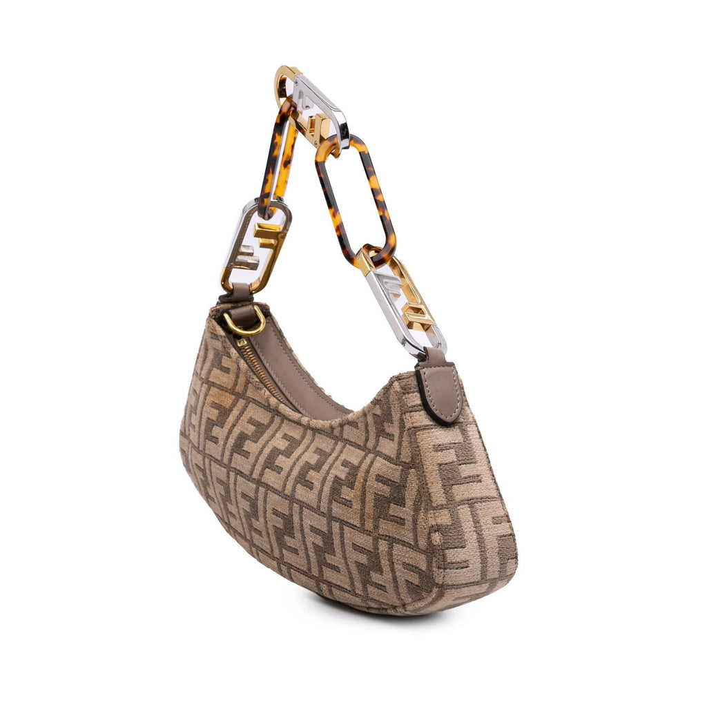 Fendi Zucca Chenille OLock Swing Satchel