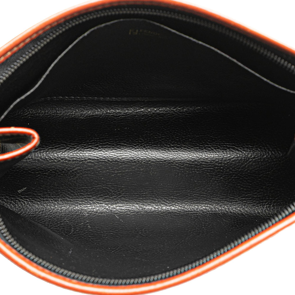 Fendi Zucca Coated Canvas Clutch