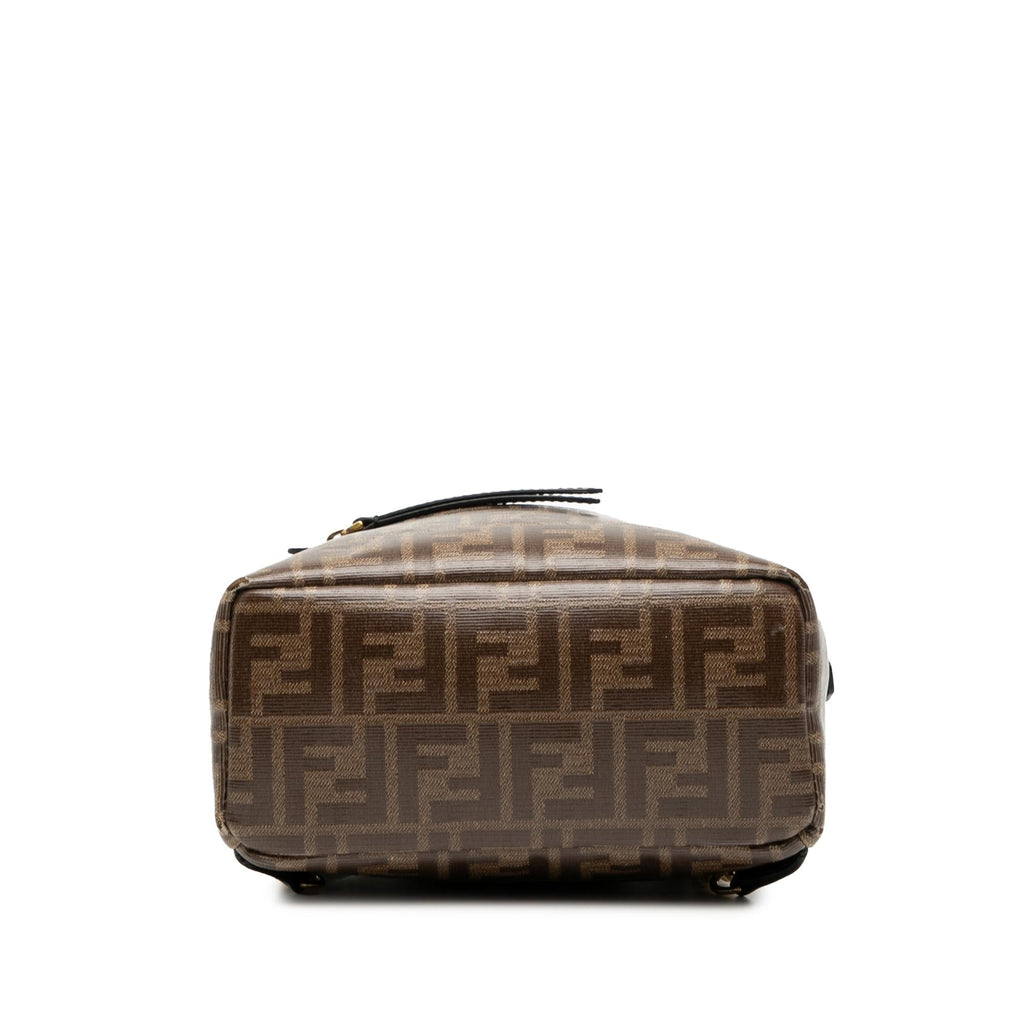 Fendi Zucca Coated Canvas FF 1974 Backpack