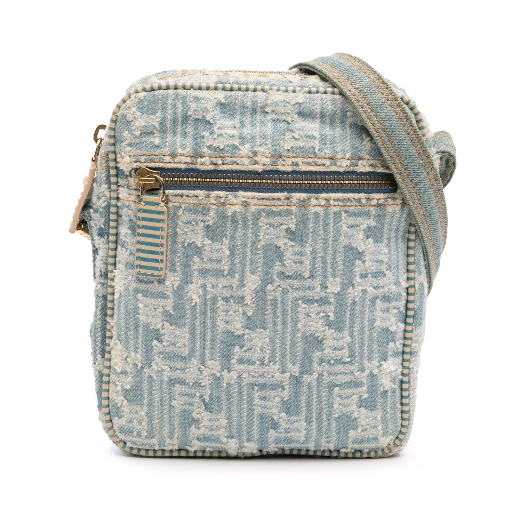 Fendi Zucca Denim Crossbody