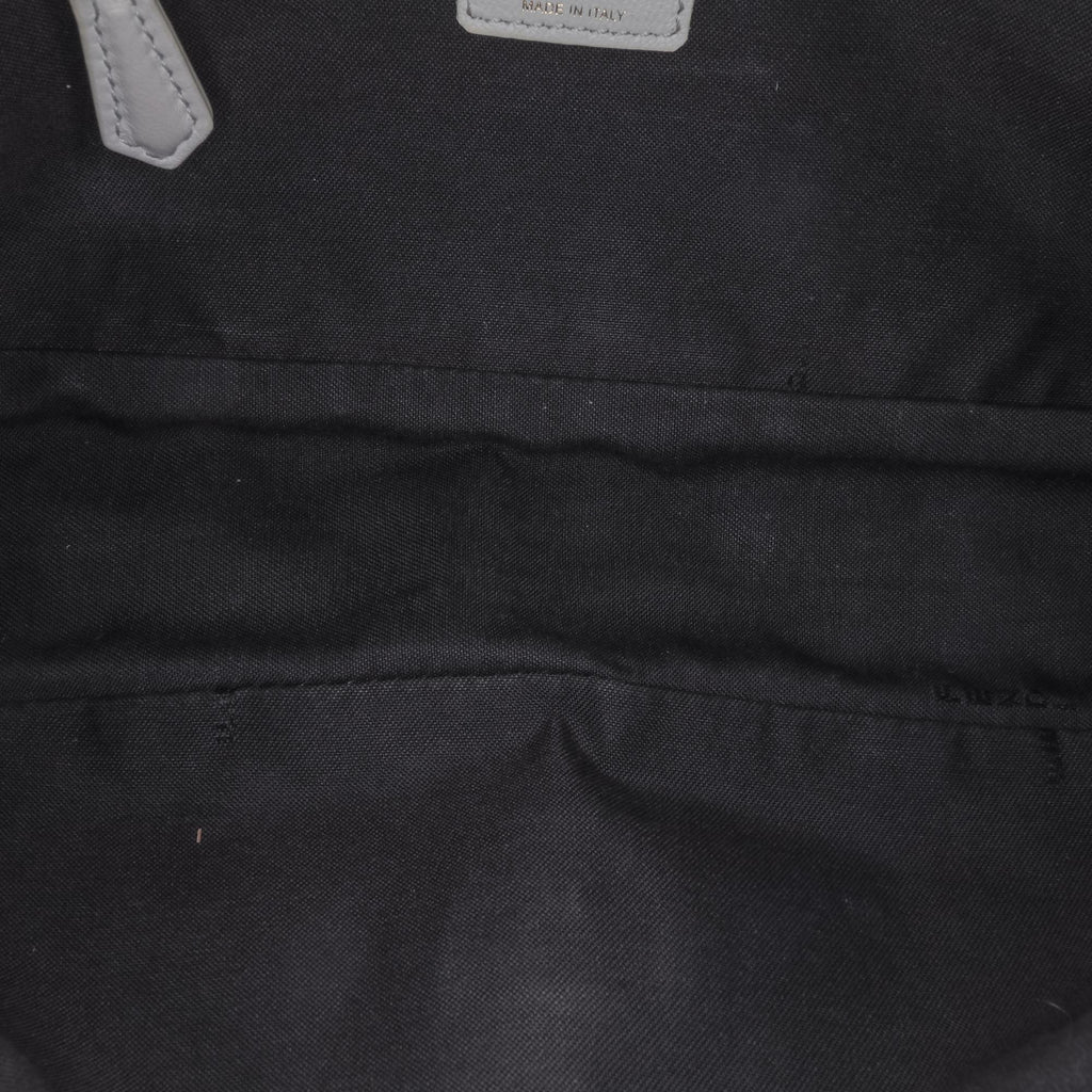 Fendi Zucca Embossed Leather Baguette Satchel