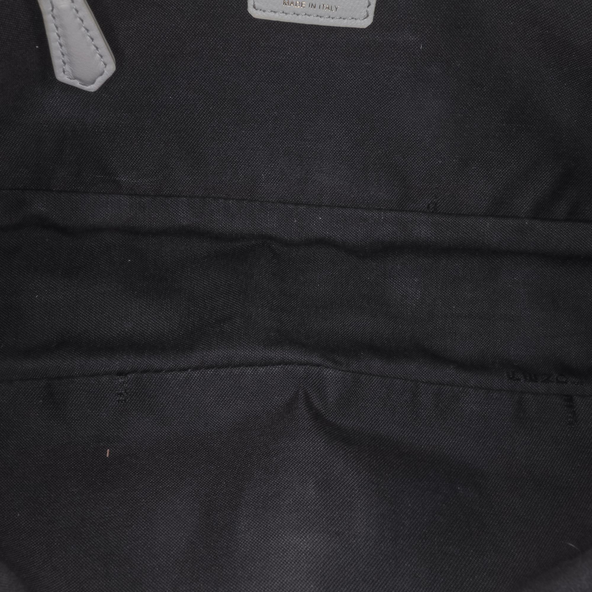 Fendi Zucca Embossed Leather Baguette Satchel