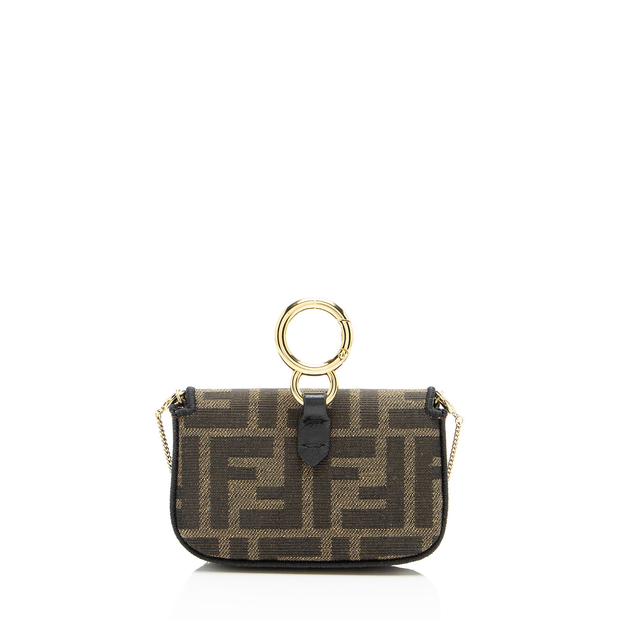 Fendi Zucca Nano Baguette Charm Crossbody
