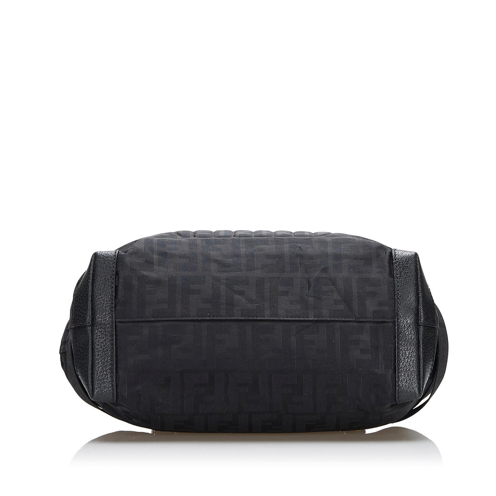 Fendi Zucca Nylon Zip Code Handbag (SHG-y6NeOn)