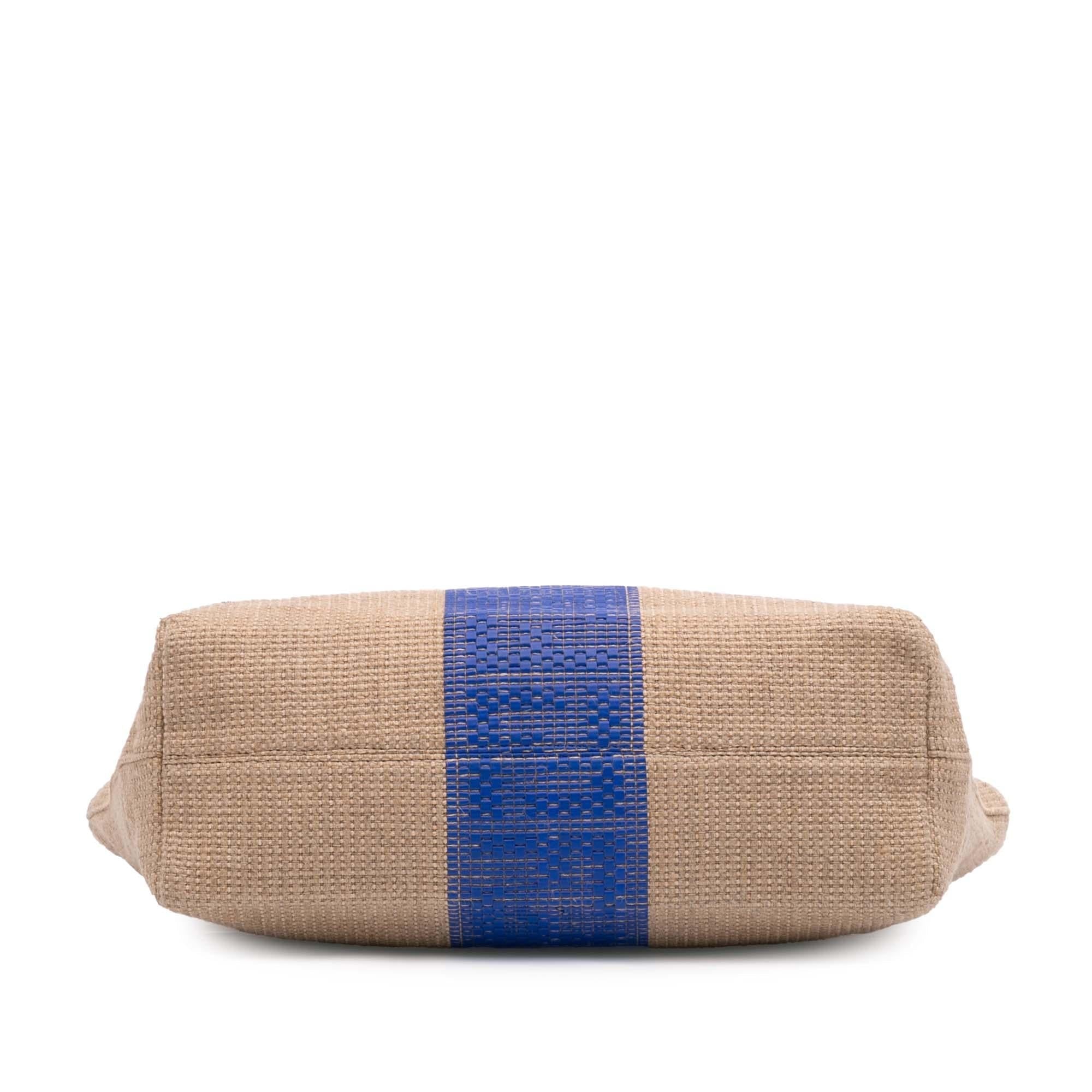 Fendi Zucca Raffia Roll Tote