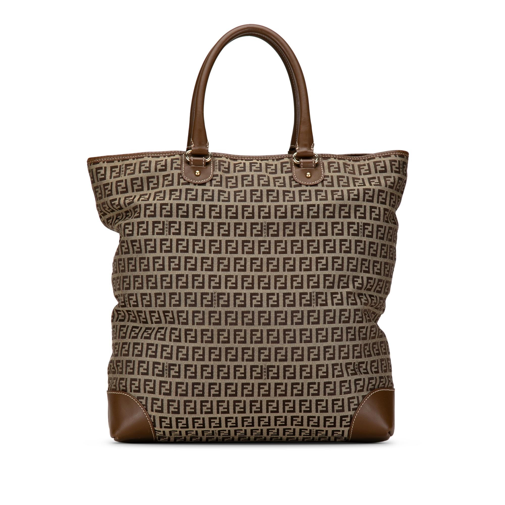 Fendi Zucchino Canvas Chef Shopping Tote