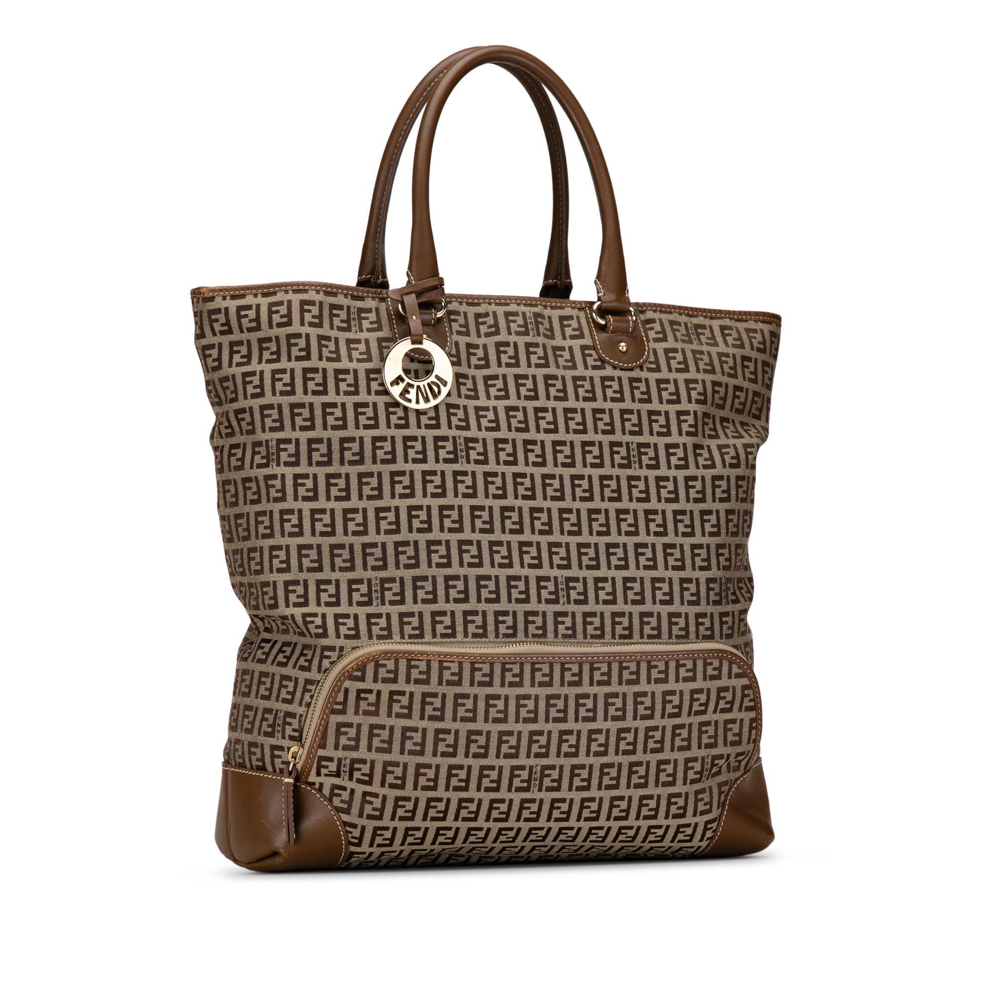 Fendi Zucchino Canvas Chef Shopping Tote