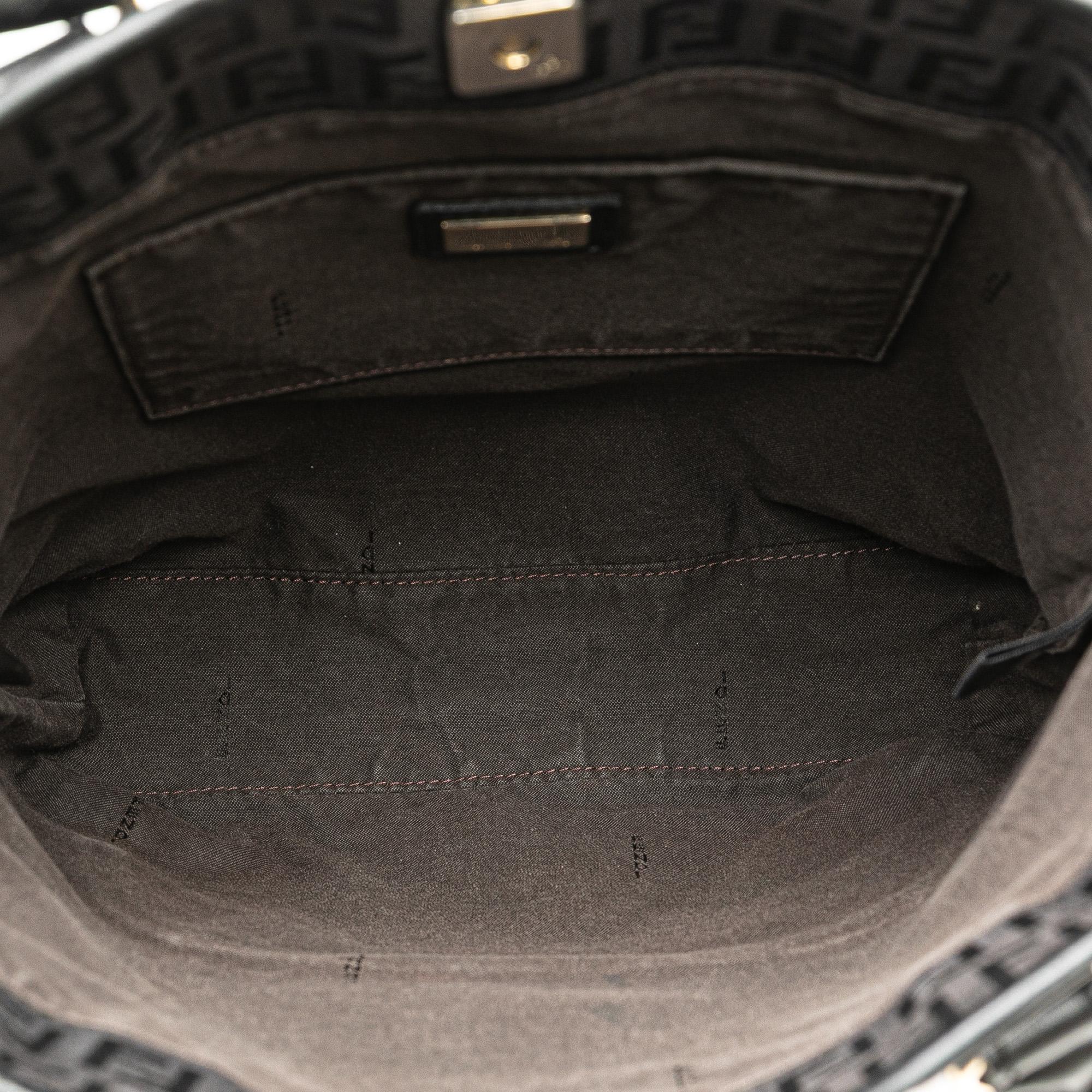 Fendi Zucchino Canvas Chef Shopping Tote