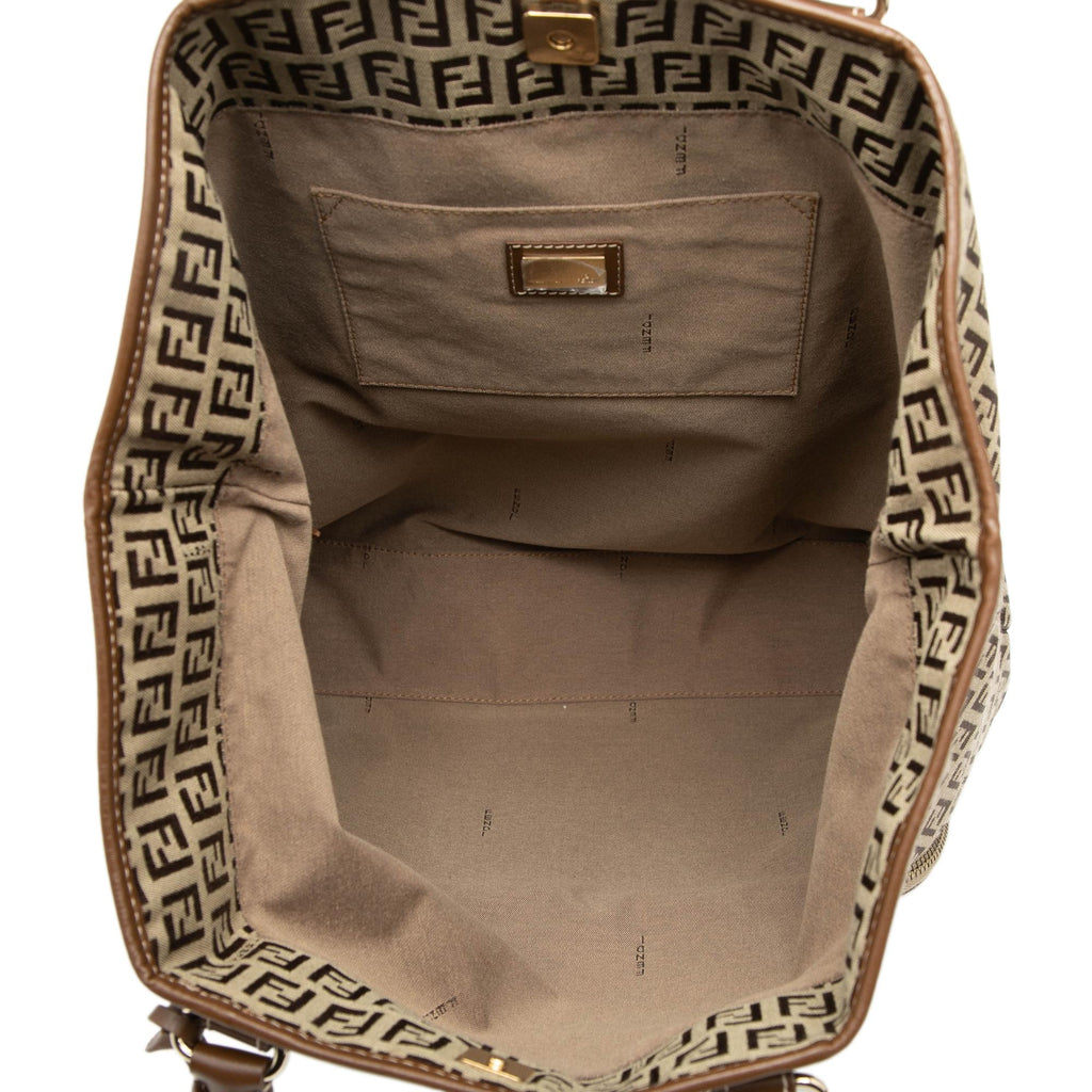 Fendi Zucchino Canvas Chef Shopping Tote