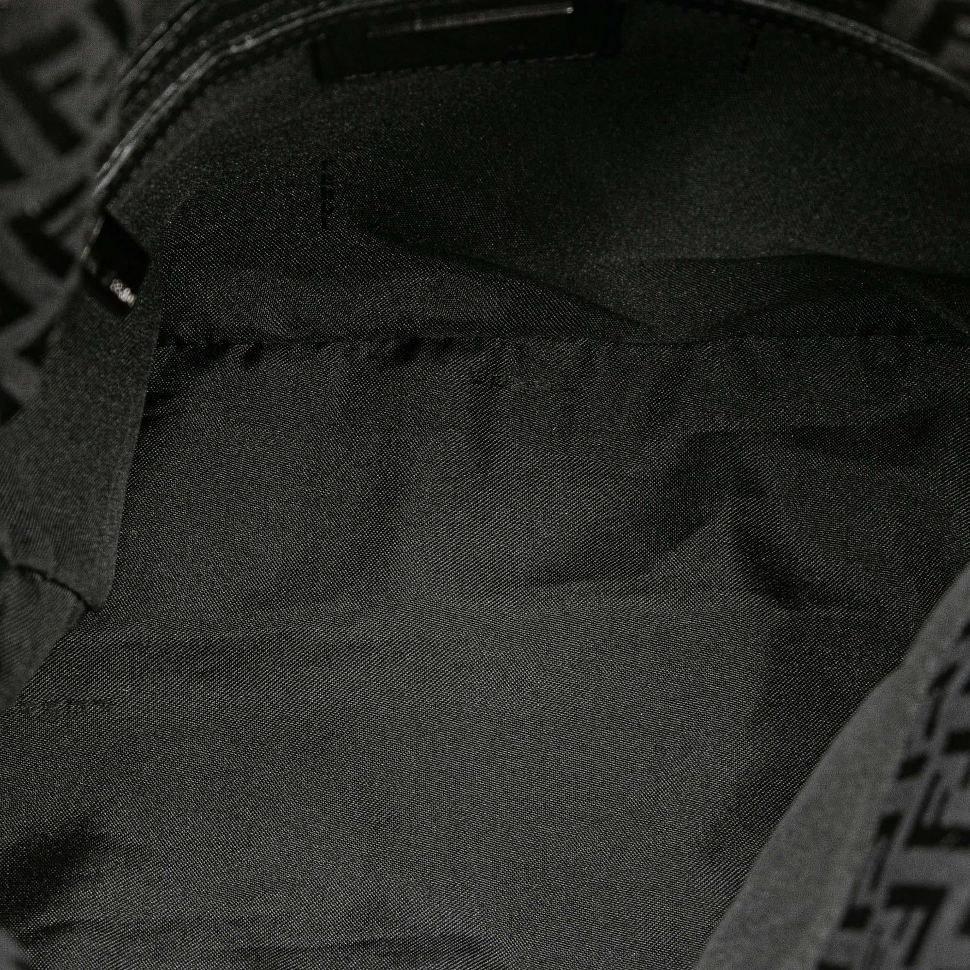 Fendi Zucchino Canvas Double Flap Mamma