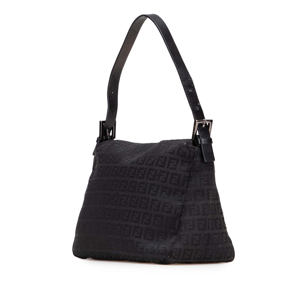 Fendi Zucchino Canvas Double Flap Mamma