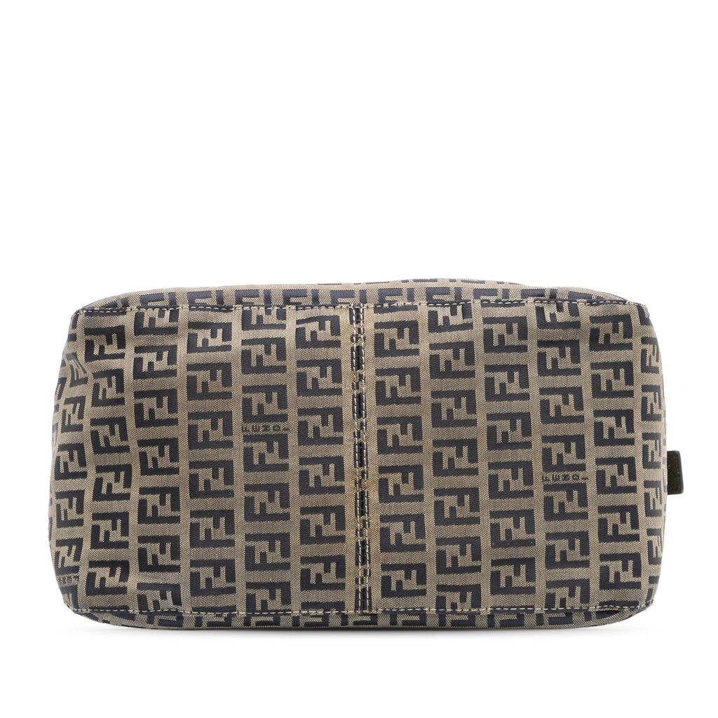 Fendi Zucchino Canvas Double Flap Mamma