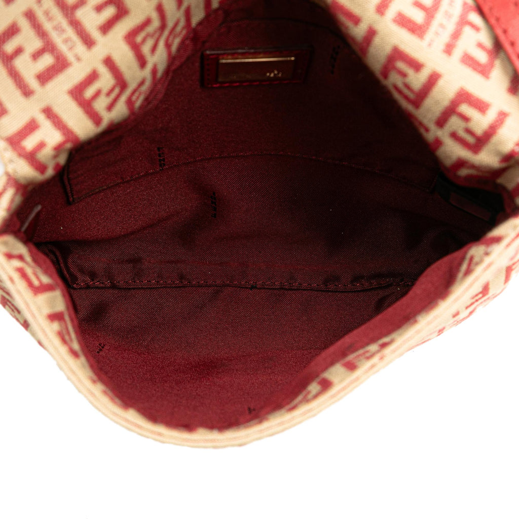 Fendi Zucchino Canvas Flap Crossbody