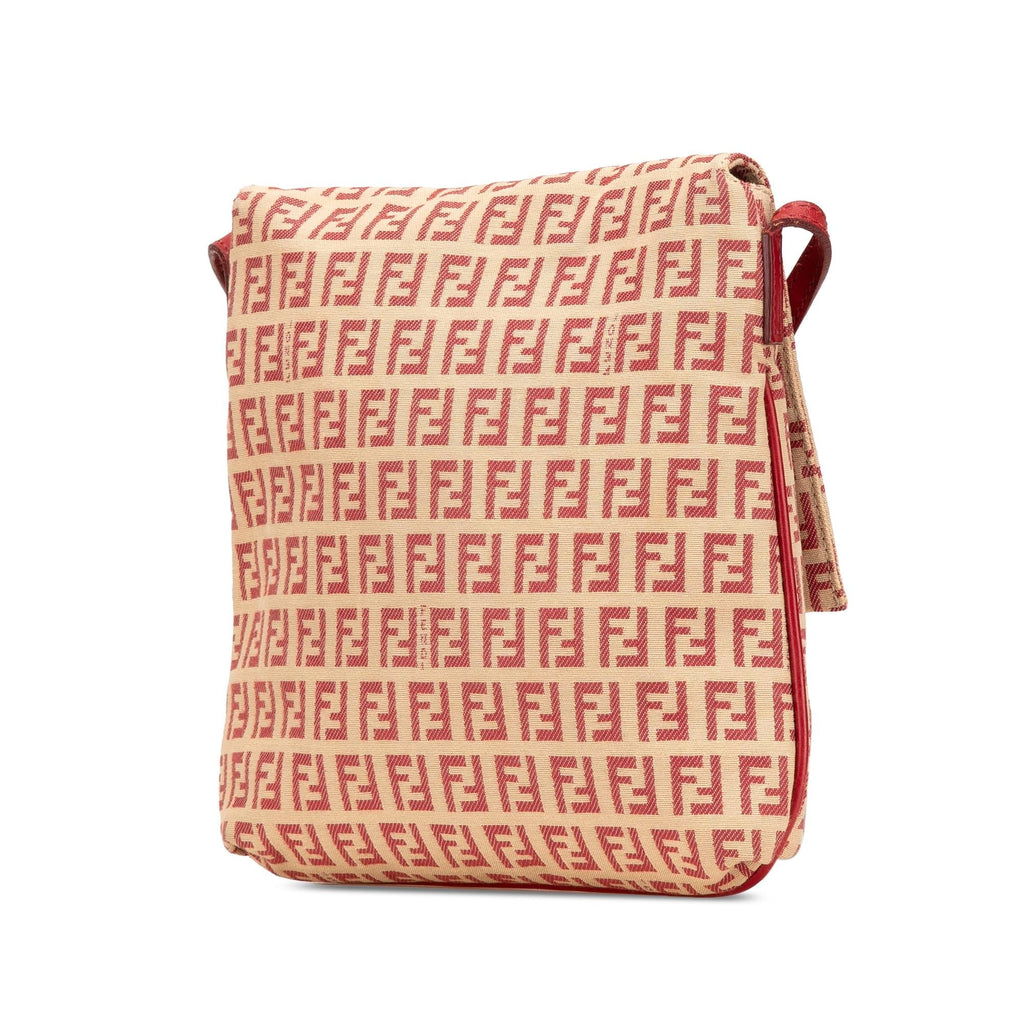 Fendi Zucchino Canvas Flap Crossbody