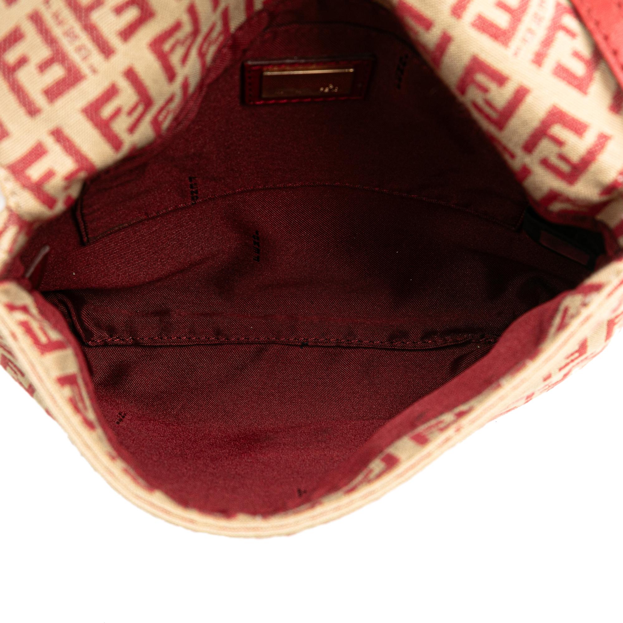 Fendi Zucchino Canvas Flap Crossbody