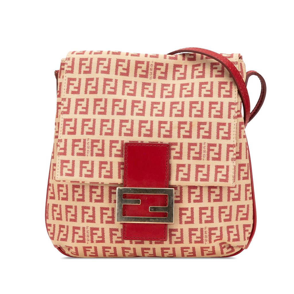 Fendi Zucchino Canvas Flap Crossbody