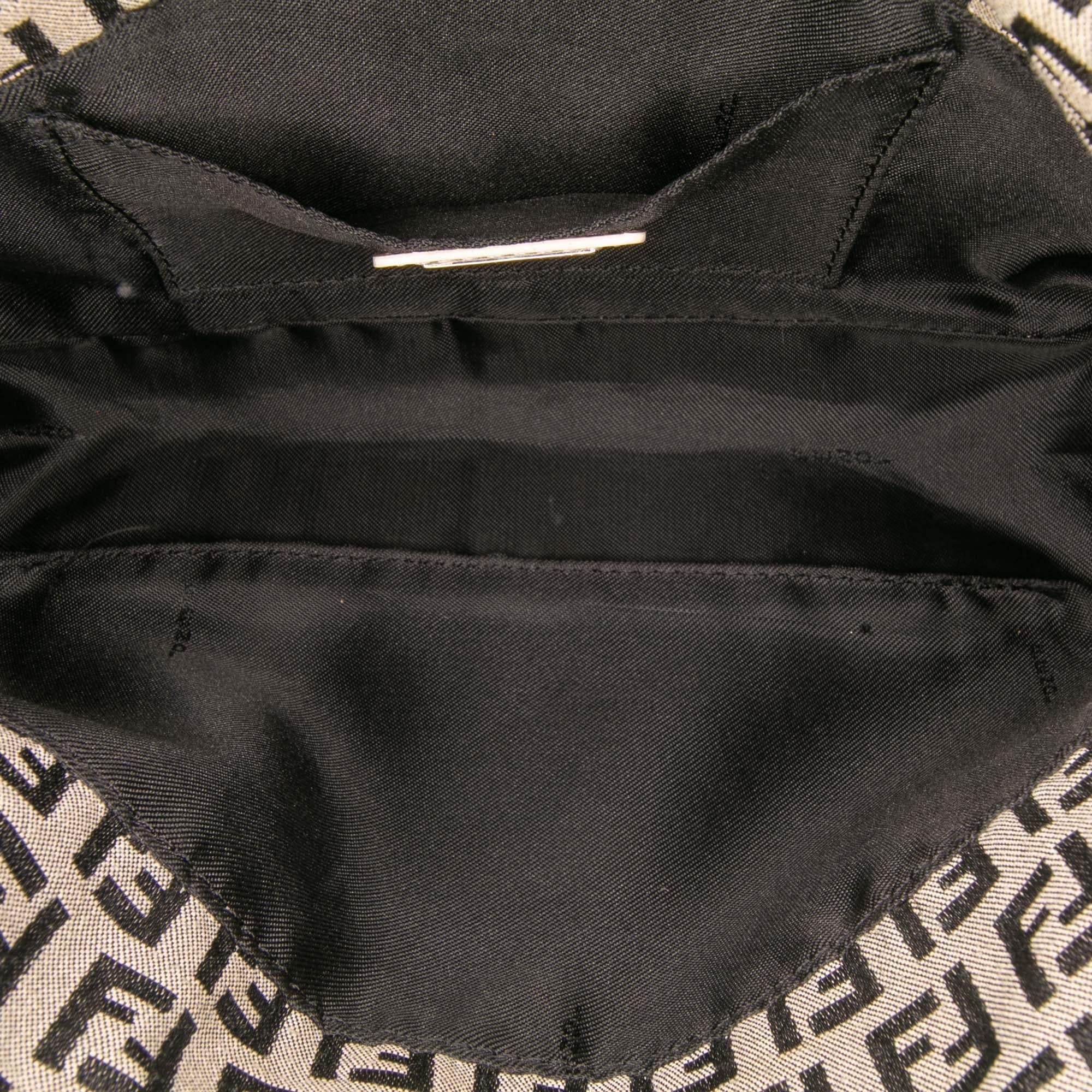 Fendi Zucchino Canvas Flap Pochette