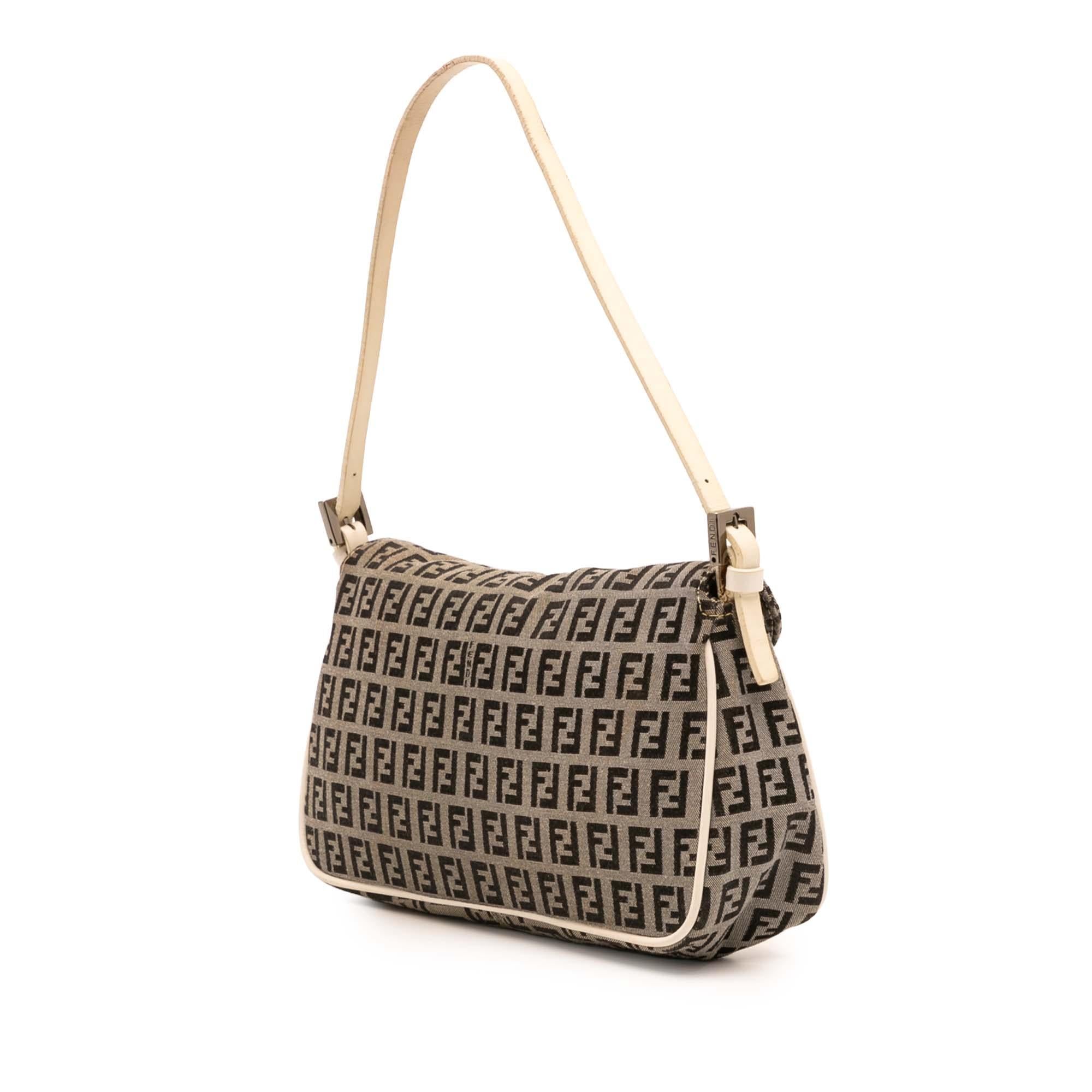 Fendi Zucchino Canvas Flap Pochette