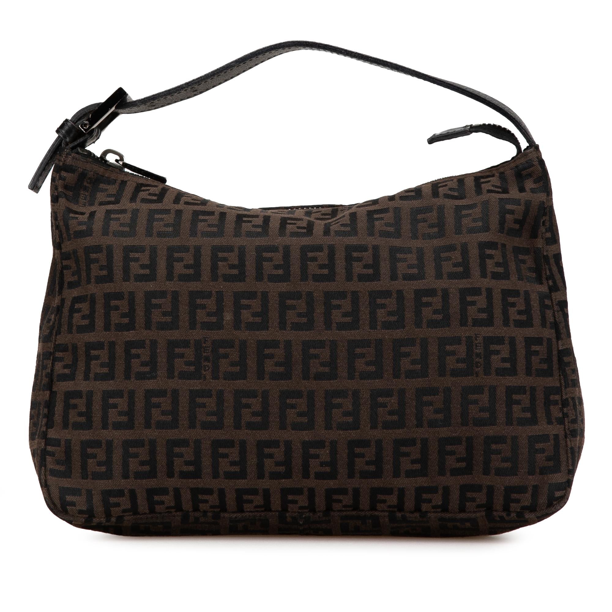 Fendi Zucchino Canvas Handbag