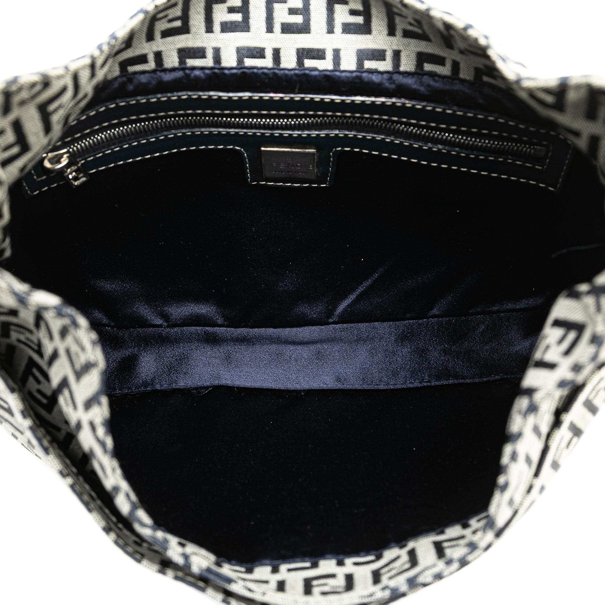 Fendi Zucchino Canvas Shoulder Bag
