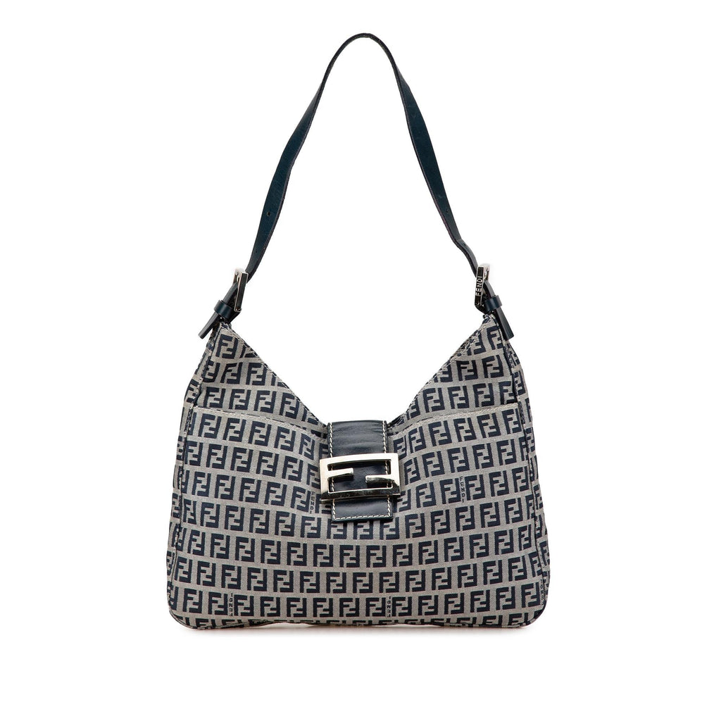 Fendi Zucchino Canvas Shoulder Bag
