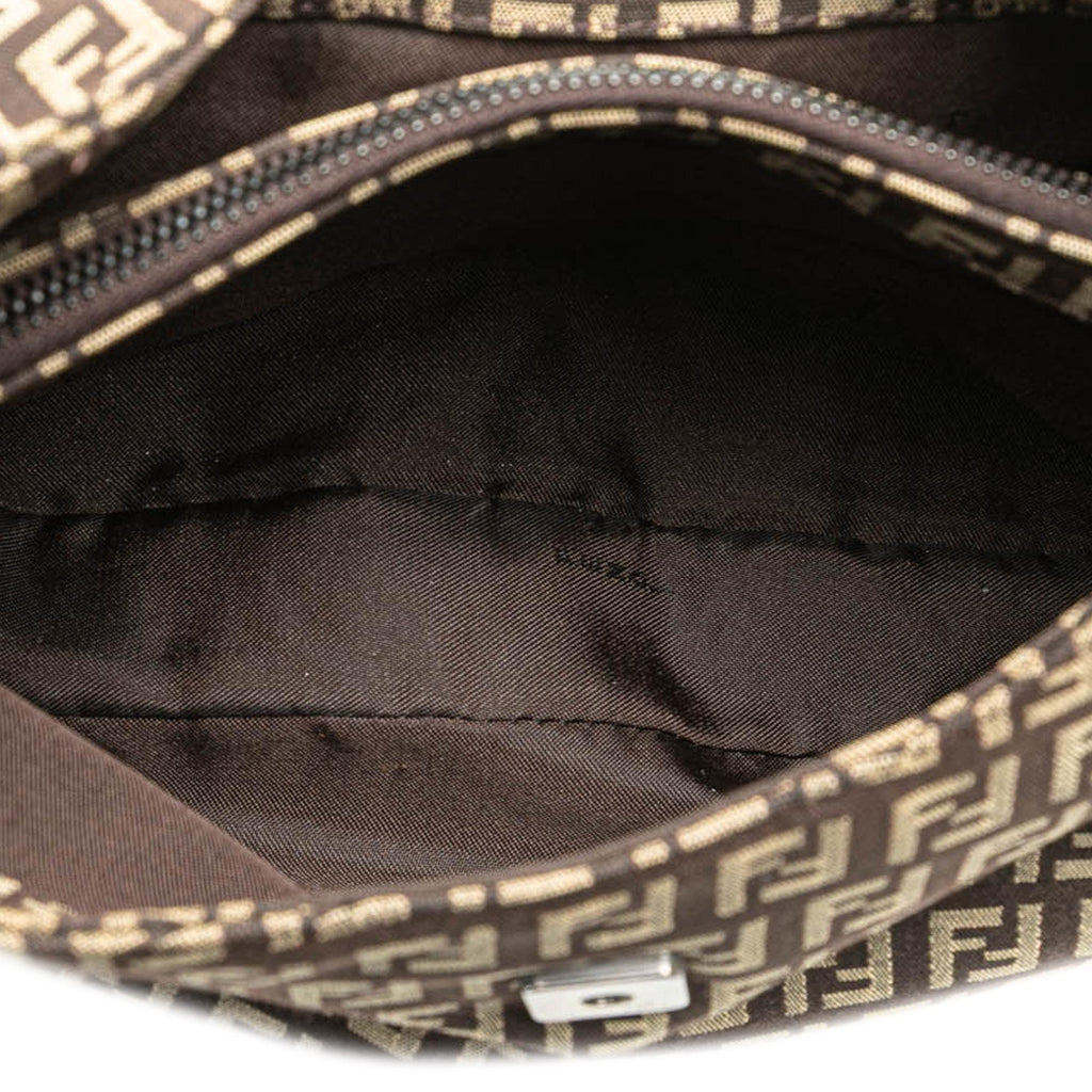 Fendi Zucchino Canvas Shoulder Bag