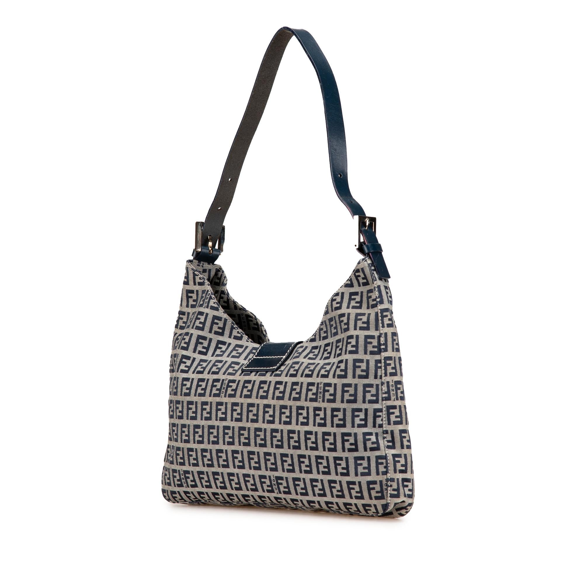 Fendi Zucchino Canvas Shoulder Bag