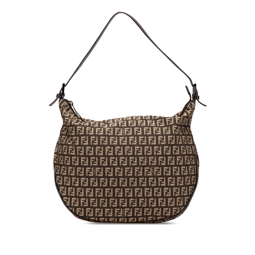 Fendi Zucchino Canvas Shoulder Bag