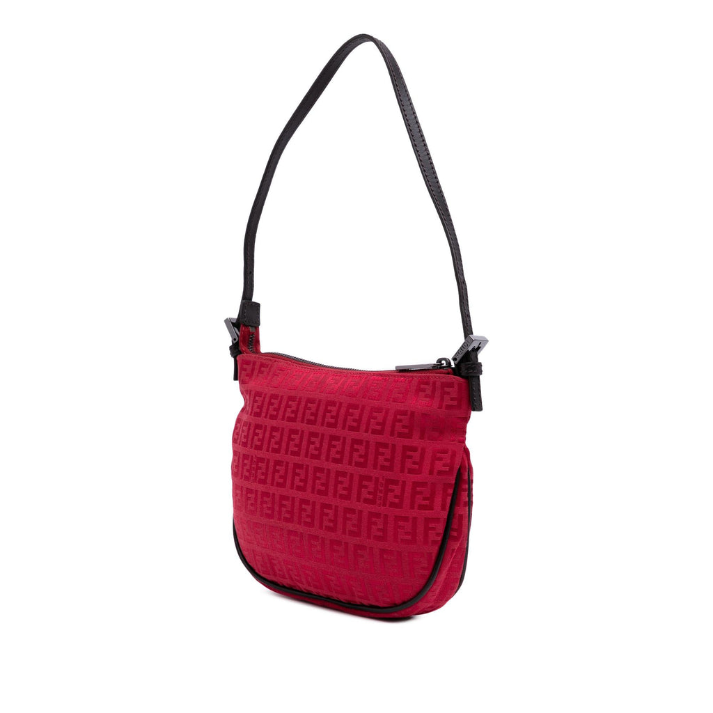 Fendi Zucchino Canvas Shoulder Bag