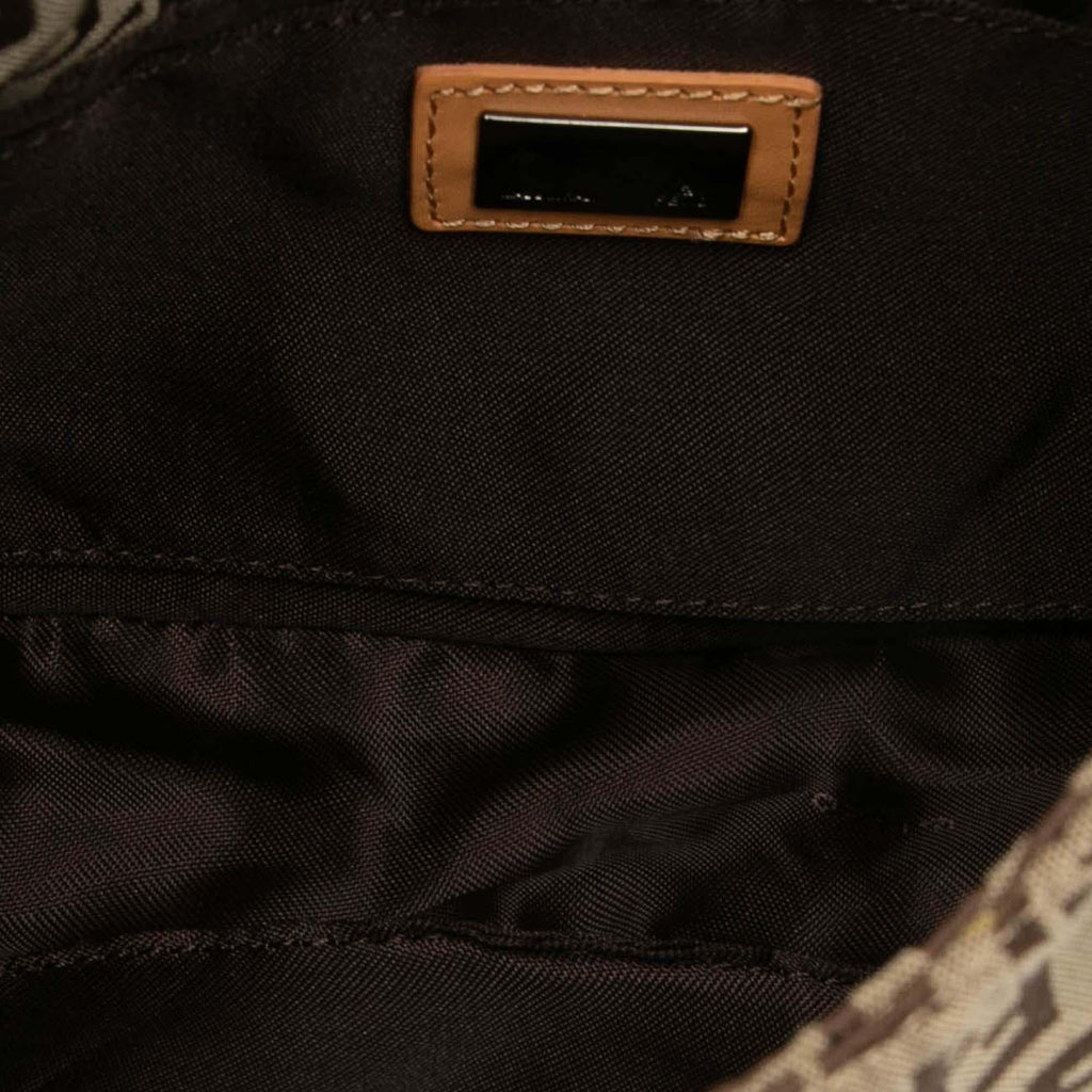Fendi Zucchino Canvas Shoulder Bag