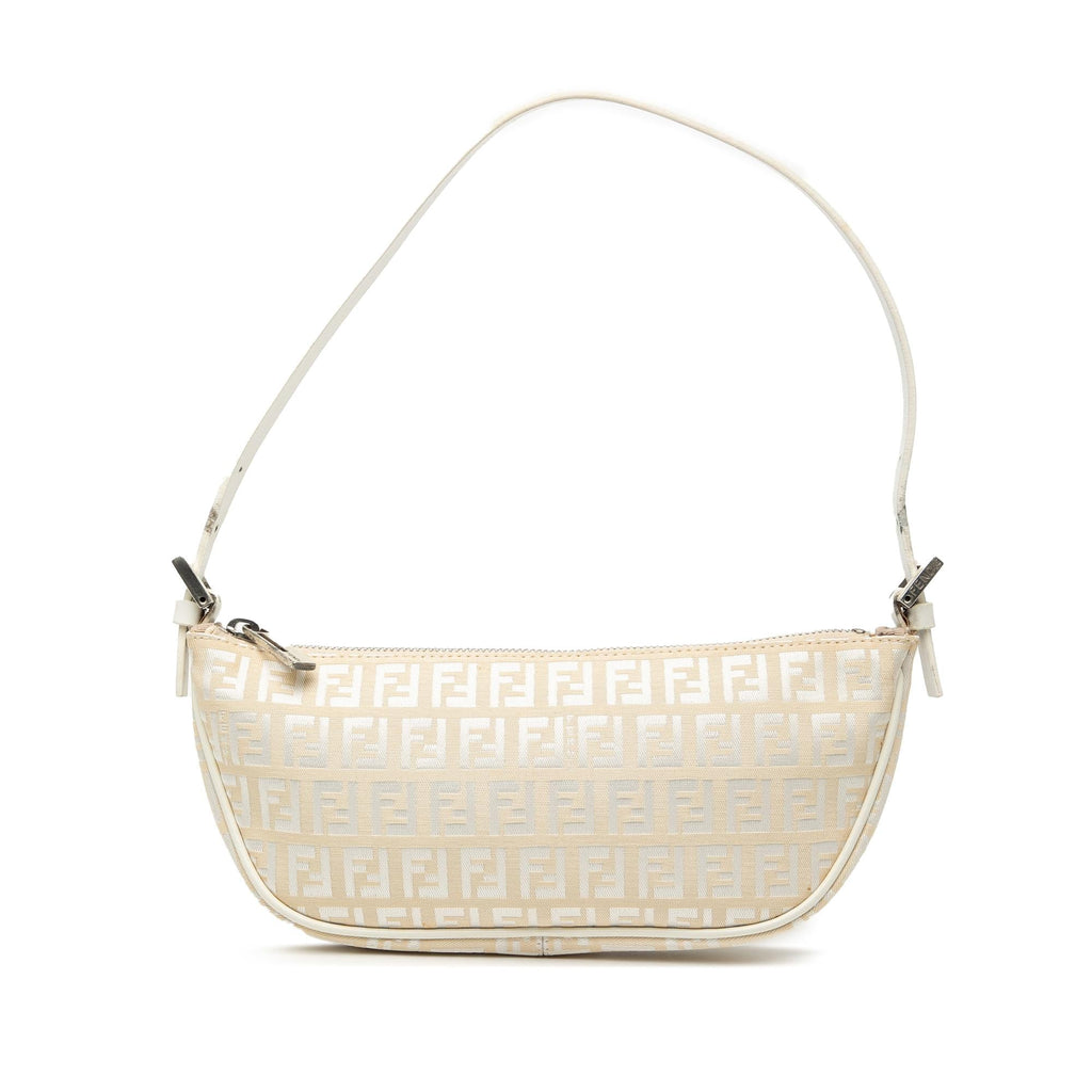 Fendi Zucchino Canvas Shoulder Bag