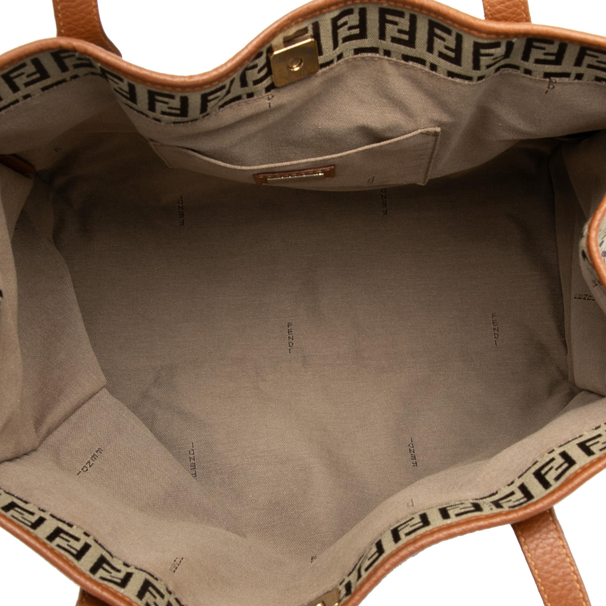 Fendi Zucchino Canvas Tote