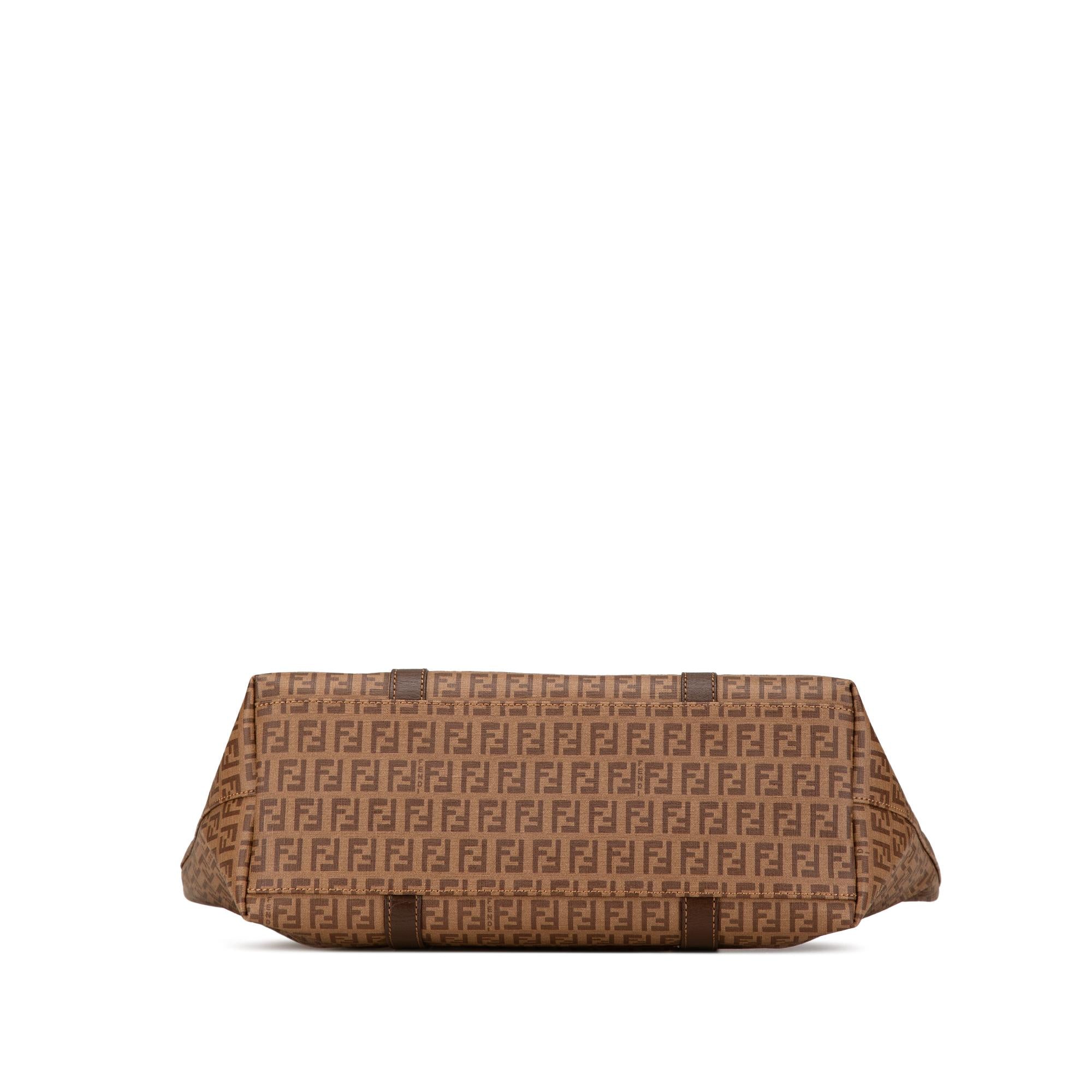 Fendi Zucchino Coated Canvas Superstar Tote