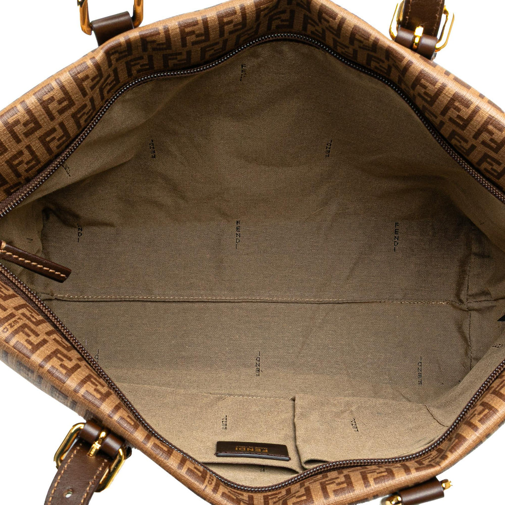 Fendi Zucchino Coated Canvas Superstar Tote