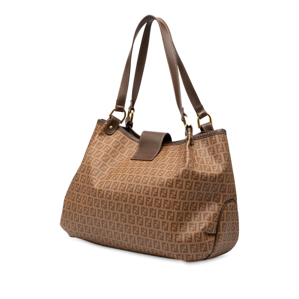 Fendi Zucchino Spalmati Chiusura Tote