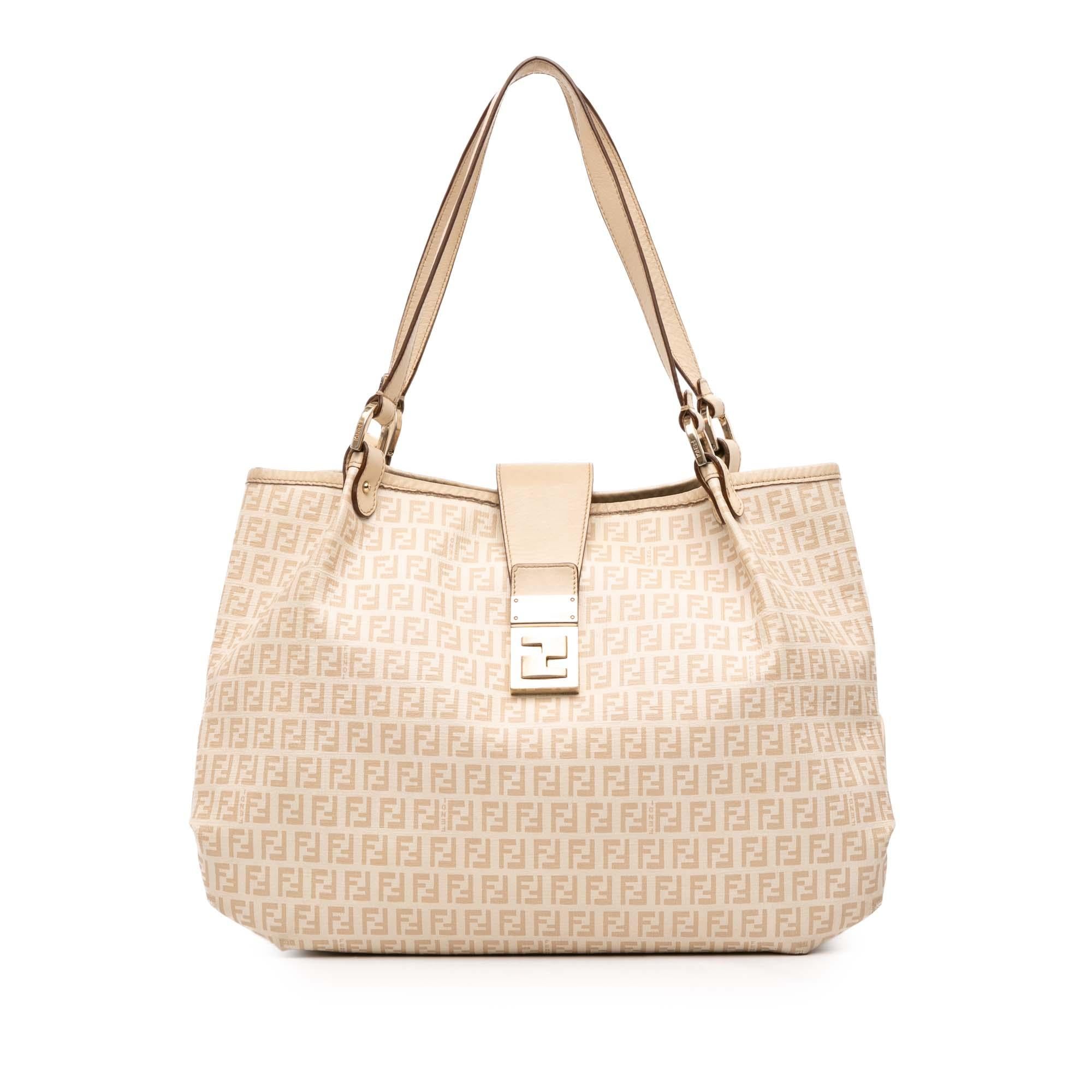 Fendi Zucchino Spalmati Chiusura Tote